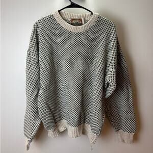 C.J. Cotton Company Durable & Comfortable Cable Knit Pullover Sweater - L/XL